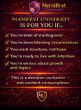 JOIN MANIFEST UNIVERSITY